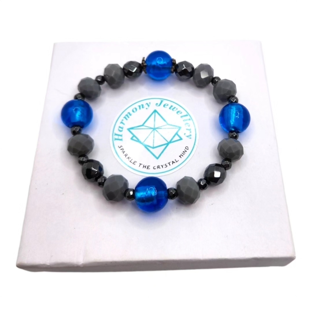 Hematite, Czech Glass bracelet